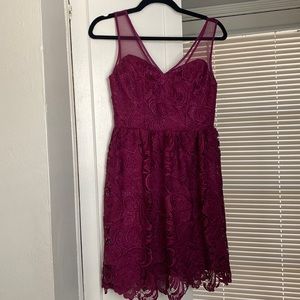 Beautiful Adrianna Papell Magenta Cocktail Dress